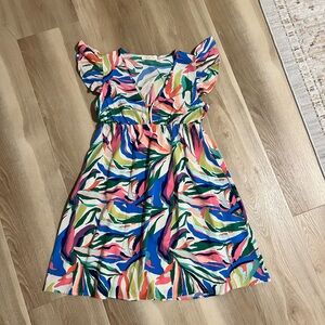 Doe & Rae abstract mini dress
